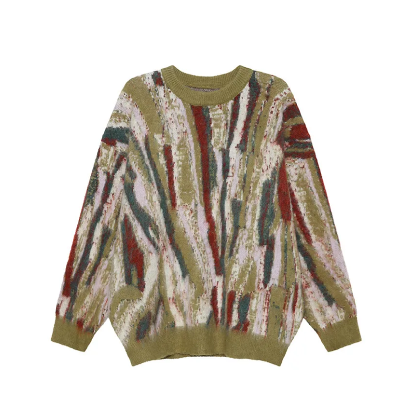 Multi-Colour Abstract Sweater Newgew