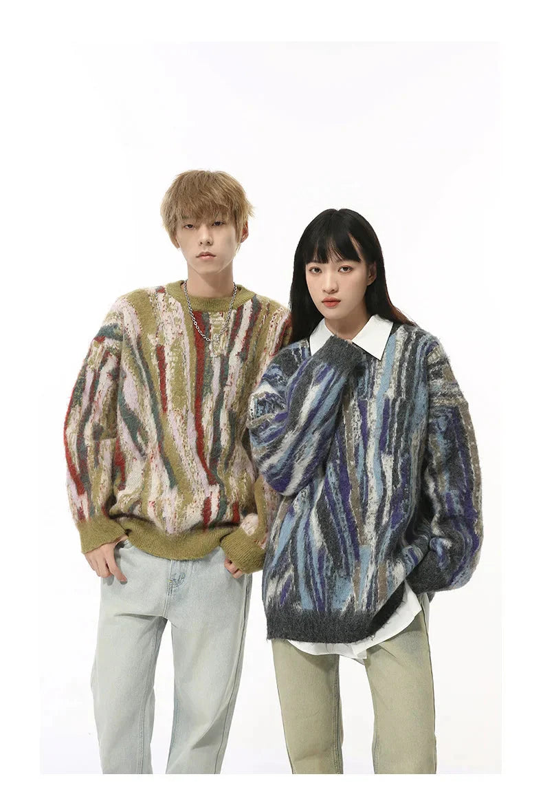 Multi-Colour Abstract Sweater Newgew