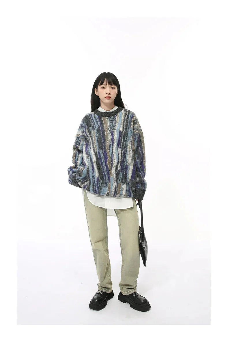 Multi-Colour Abstract Sweater Newgew