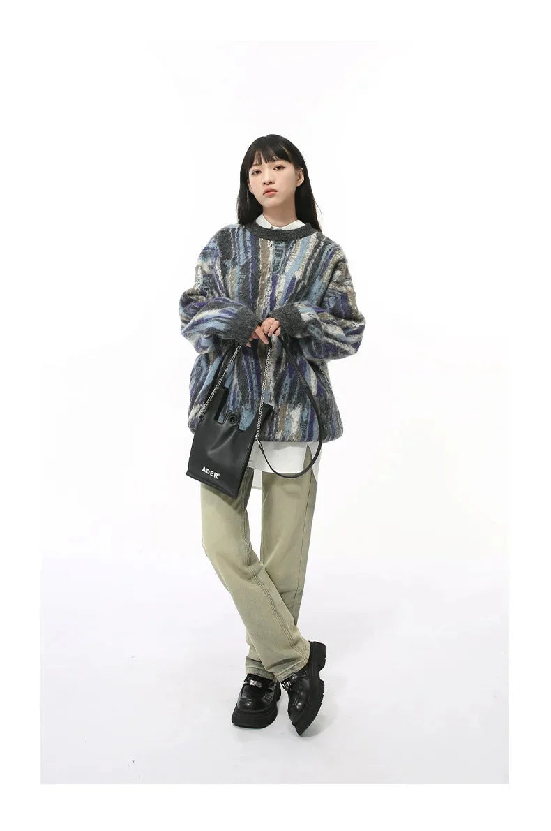 Multi-Colour Abstract Sweater Newgew