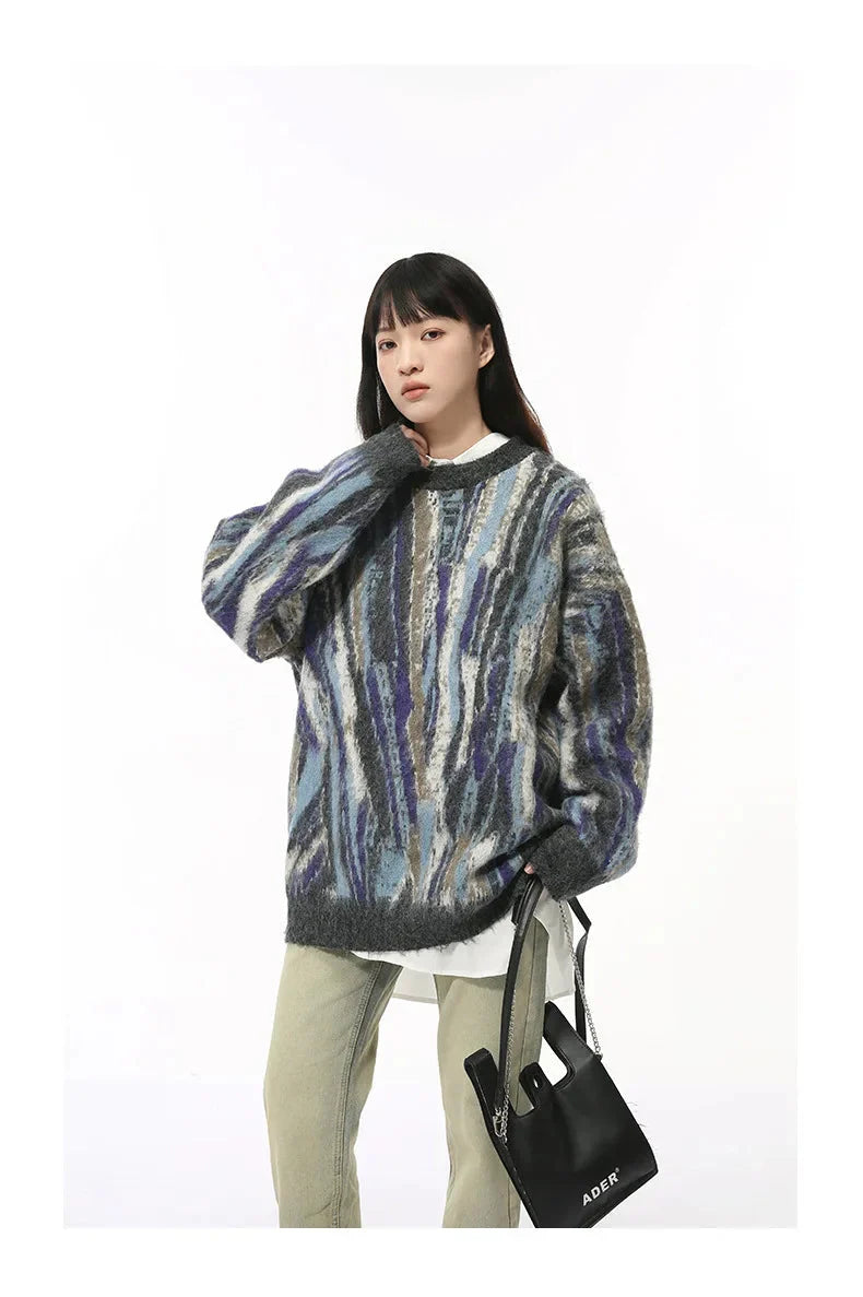 Multi-Colour Abstract Sweater Newgew