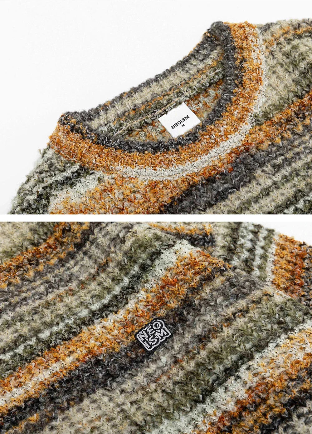 Multicolour Stripe 'Neoism' Sweater Newgew