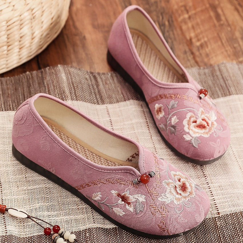Women's Cloth For The Elderly And Canvas Shoes Newgew