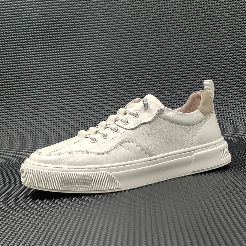 Men Minimalist Fashion Leather Flat Casual Shoes Newgew Shoes