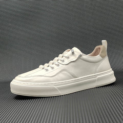 Men Minimalist Fashion Leather Flat Casual Shoes Newgew Shoes
