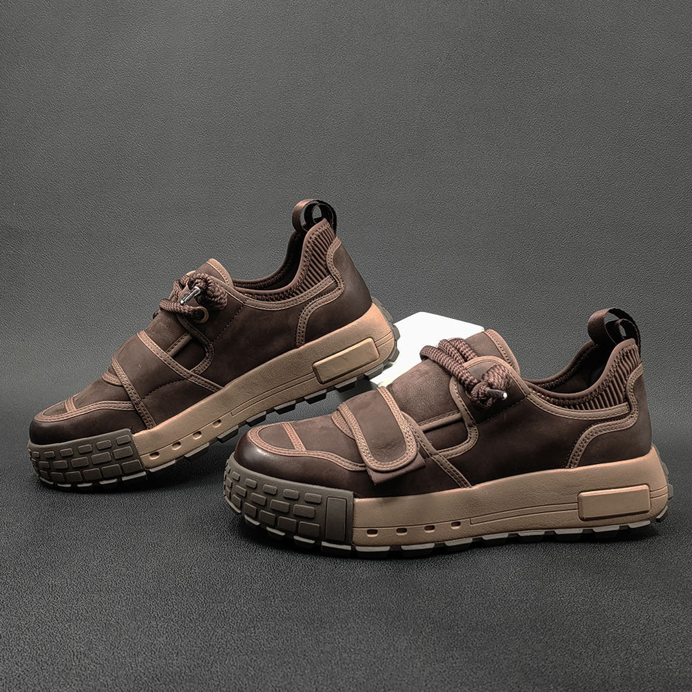 Men Retro Minimalist Leather Casual Shoes Newgew Shoes
