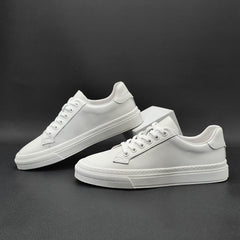 Men Minimalism Pure Leather Fashion Flat Casual Shoes Newgew Shoes