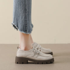 Women Minimalist Soft Leather Casual Loafers Newgew Shoes