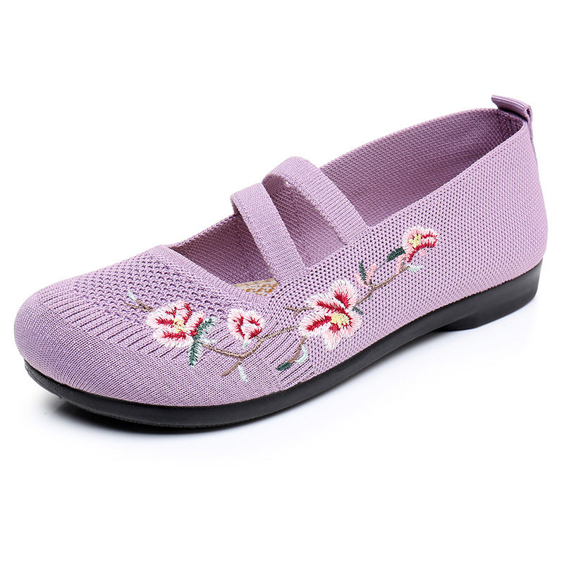 Women's Low-cut Mom Old Beijing Cloth Fly Canvas Shoes Newgew