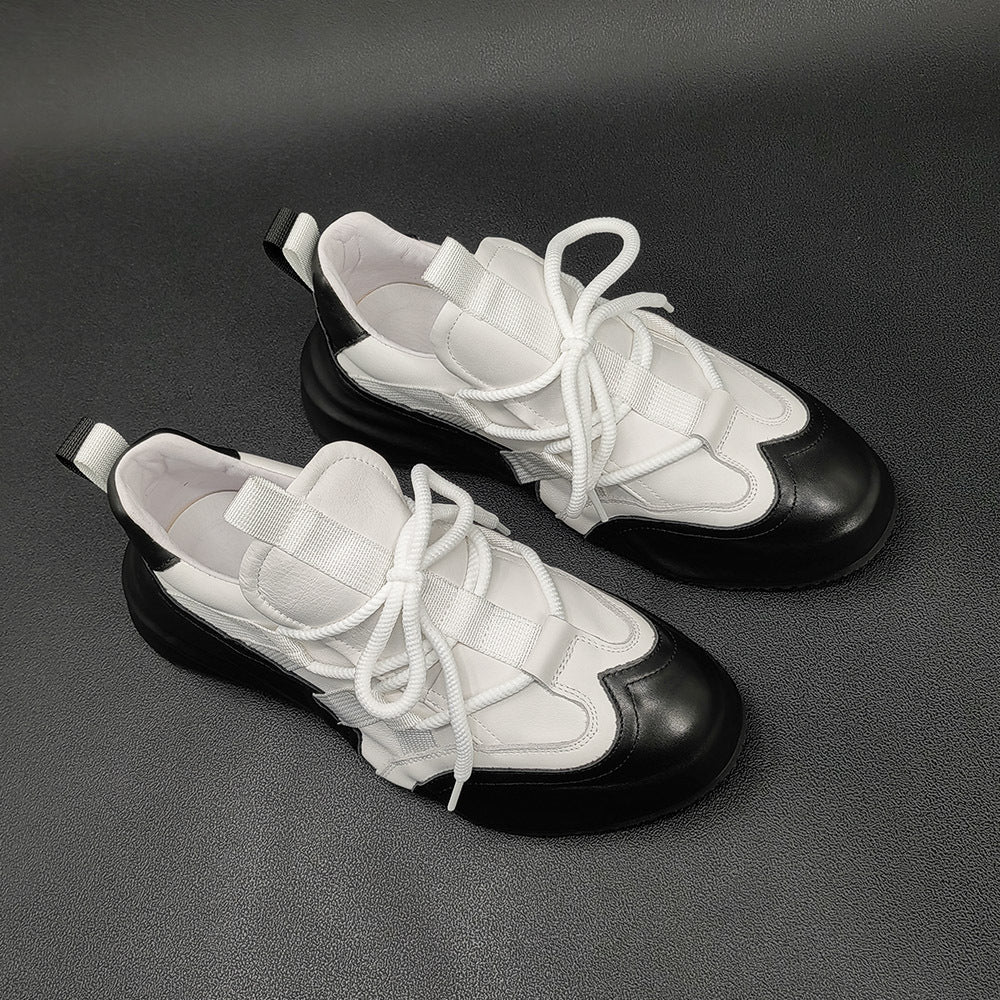 Men Minimalist Fashion Leather Casual Shoes Newgew Shoes