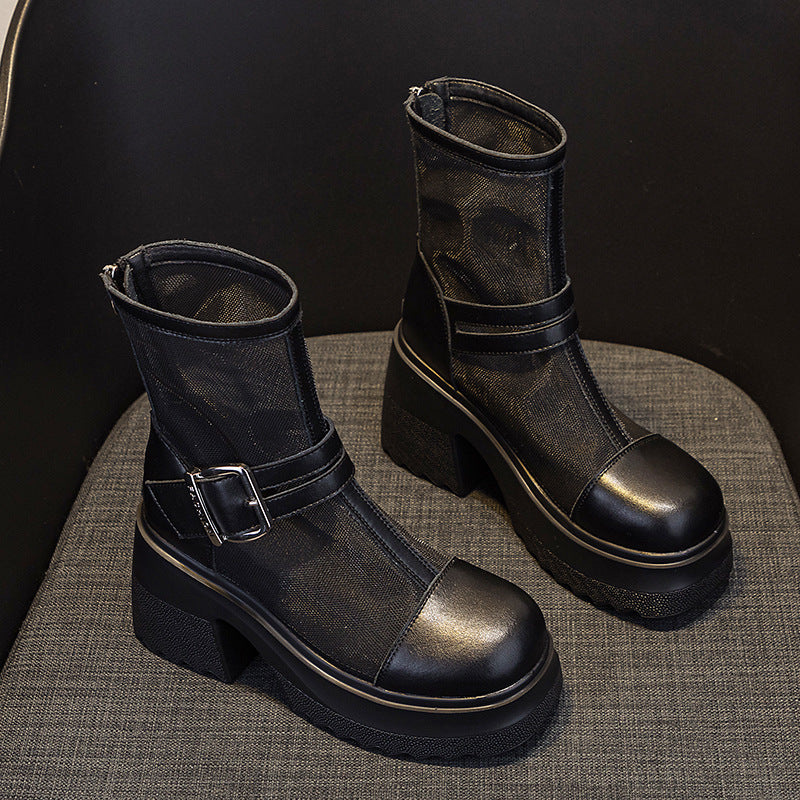 Thin Breathable Thick Sole Women's Boots Newgew
