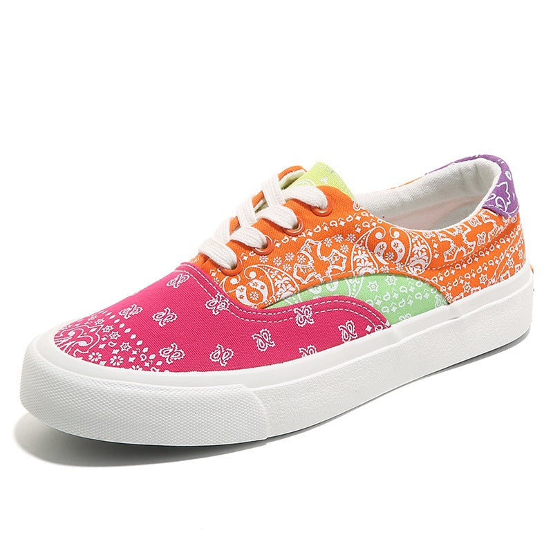 Unique Stitching Vintage Street Snap Canvas Shoes Newgew