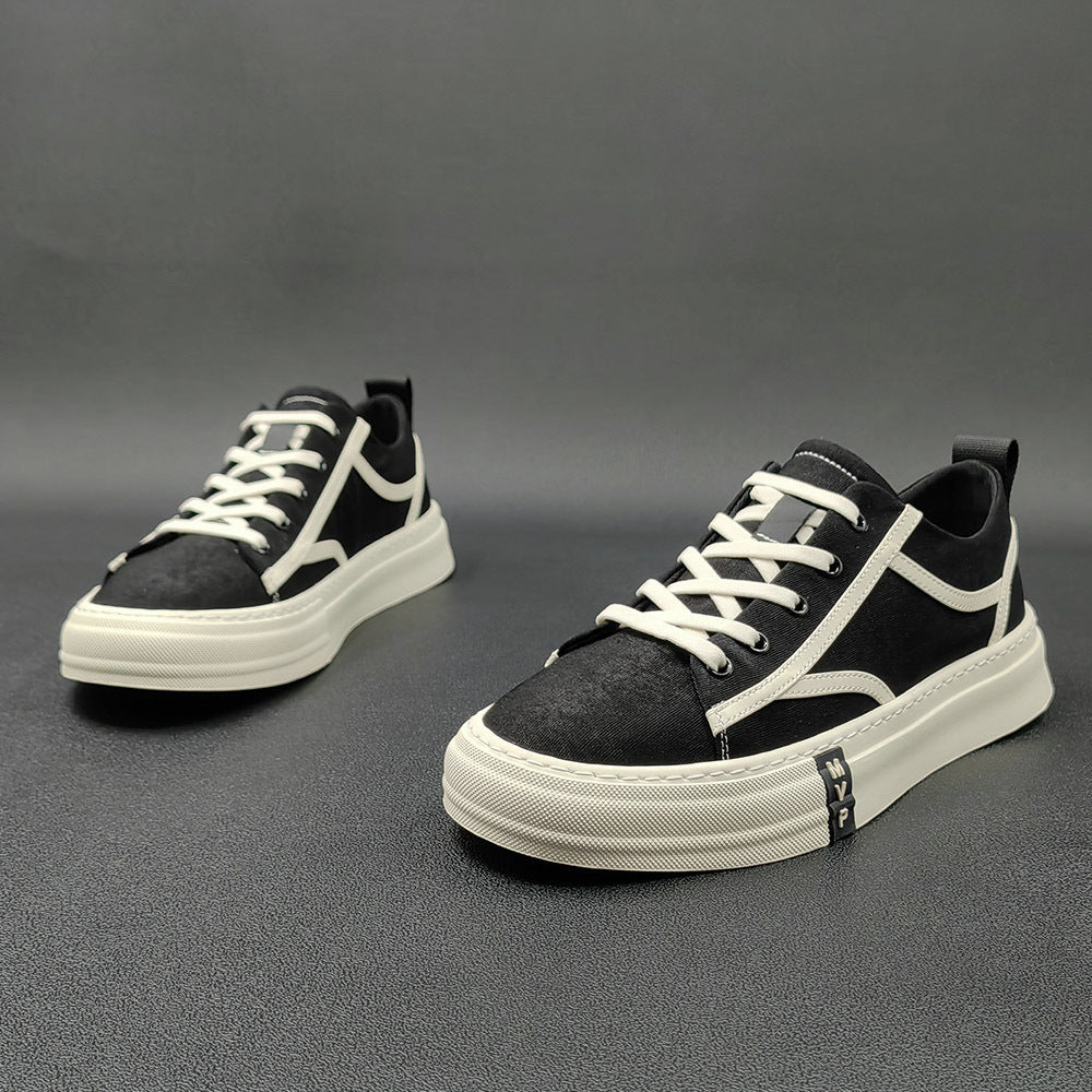 Men Fashion Breathable Canvas Flat Casual Shoes Newgew Shoes