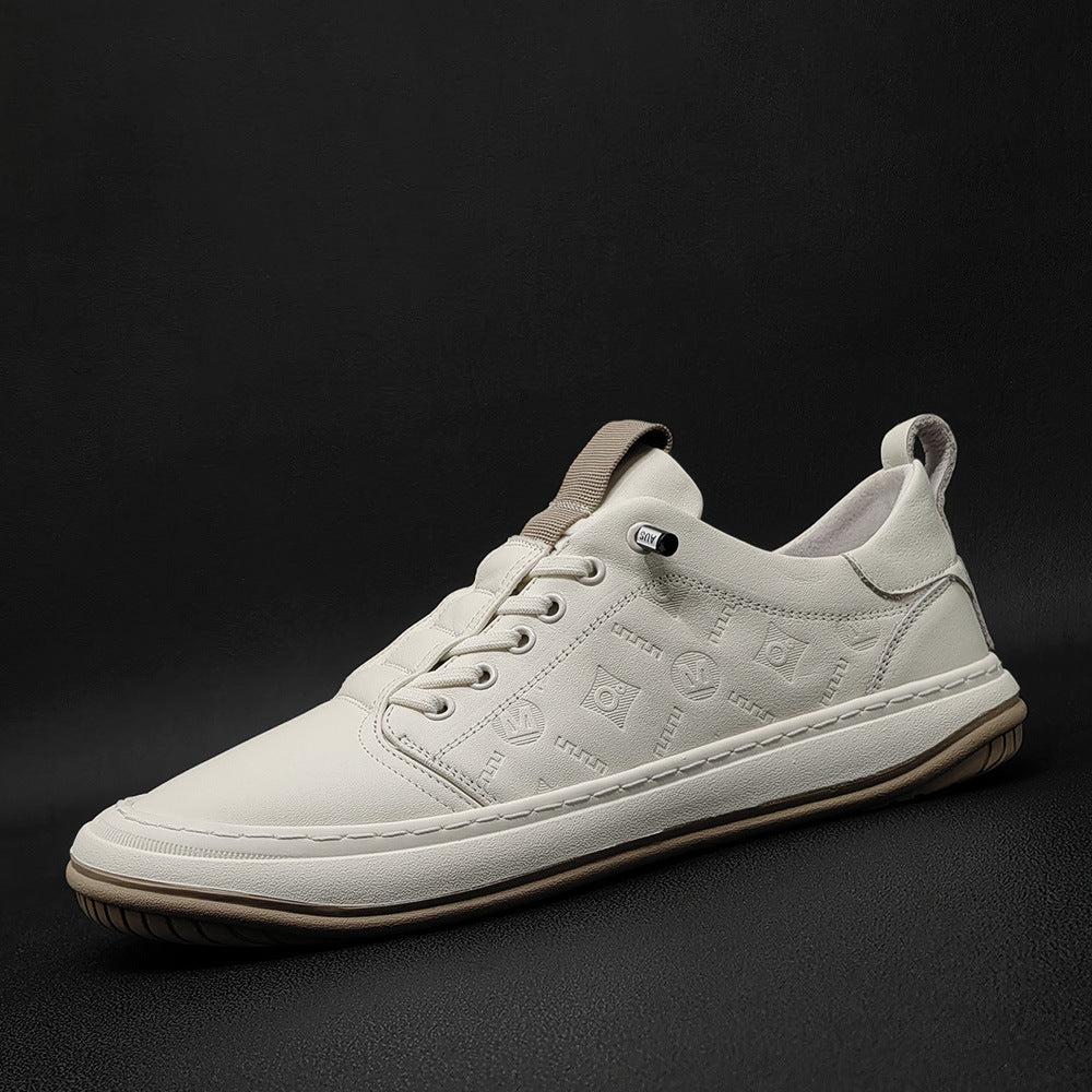 Men Minimalist Leather Flat Soft Casual Shoes Newgew Shoes