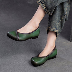 Women Minimalist Soft Leather Casual Flats Newgew Shoes