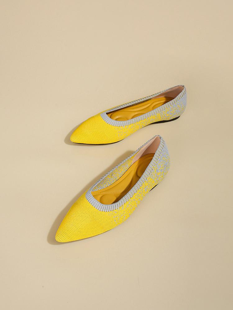 Pointed Non-Slip Knitted Flat Shoes NewGew