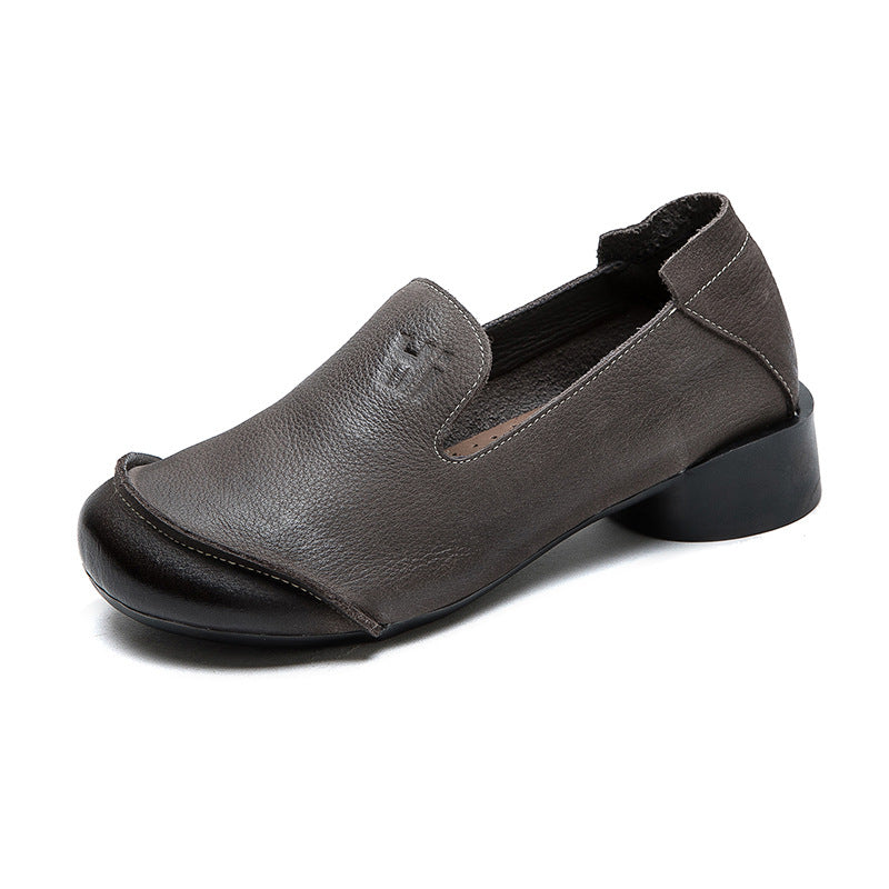 Women Retro Soft Leather Minimalist Casual Shoes Newgew Shoes