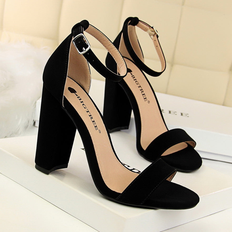 Style Stunner Faux Leather Block Heels Newgew
