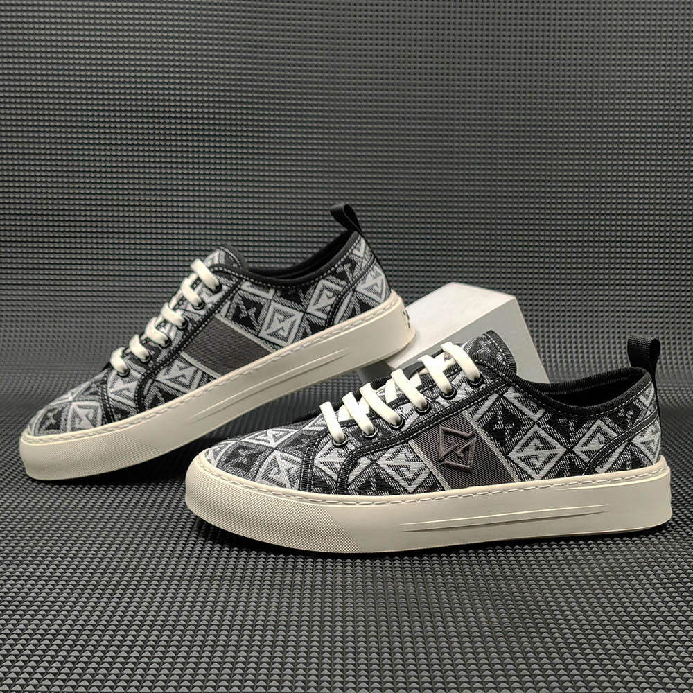 Men Stylish Fashion Canvas Slip-on Casual Shoes Newgew Shoes