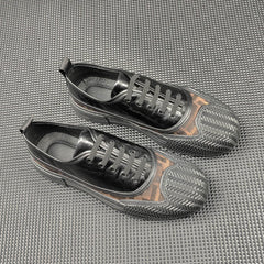 Men Minimalist Breathable Leather Flat Casual Shoes Newgew Shoes