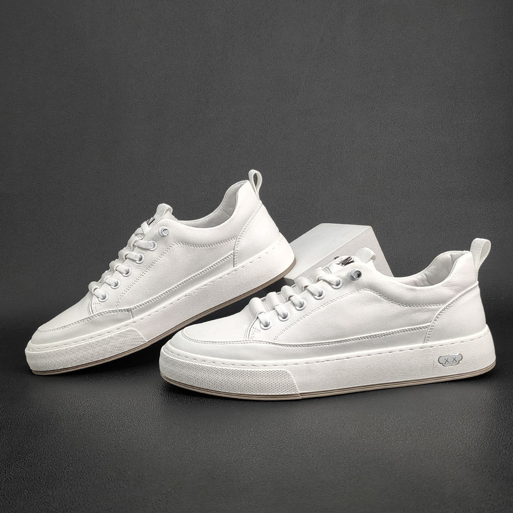 Men Minimalist Leather Flat Casual Shoes Newgew Shoes