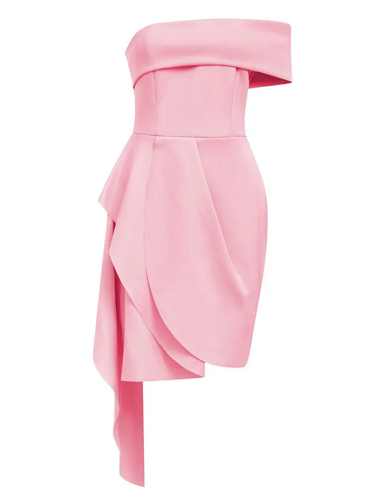 Off-Shoulder Side-Slit Gown Newgew Dresses