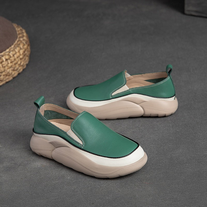 Women Minimalist Soft Leather Casual Shoes Newgew Shoes
