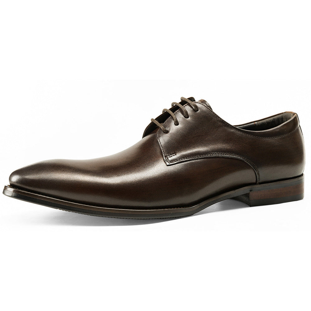 Men Classic Solid Cowhide Handmade Oxford Shoes Newgew Shoes