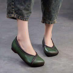 Women Minimalist Soft Leather Casual Flats Newgew Shoes