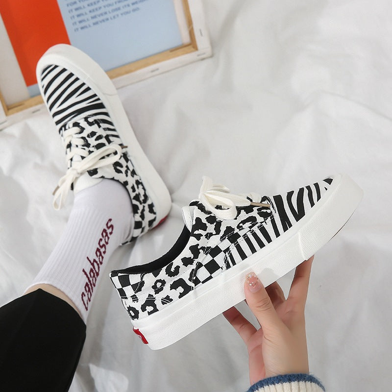 Unique Stitching Vintage Street Snap Canvas Shoes Newgew