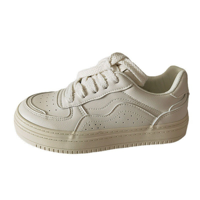 Women's Autumn White Flat Summer Breathable Versatile Canvas Shoes Newgew