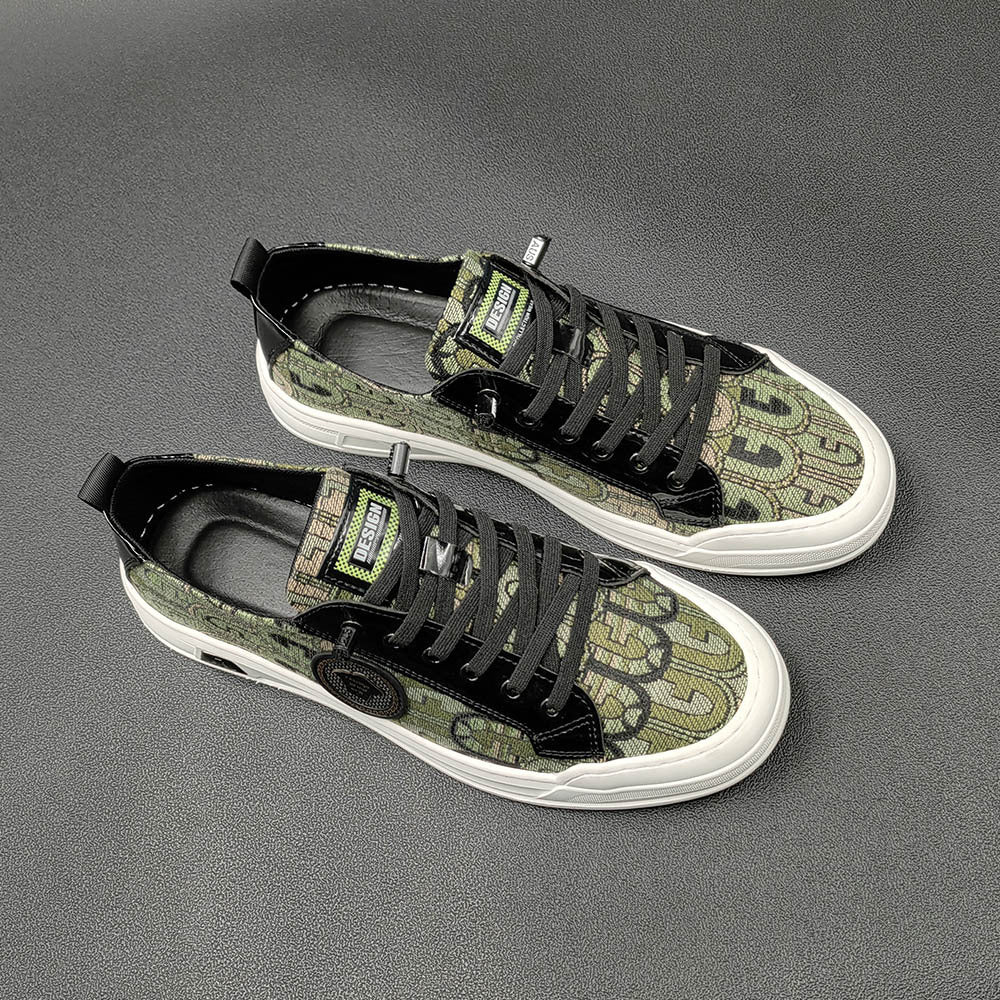 Men Fashion Breathable Canvas Flat Casual Shoes Newgew Shoes