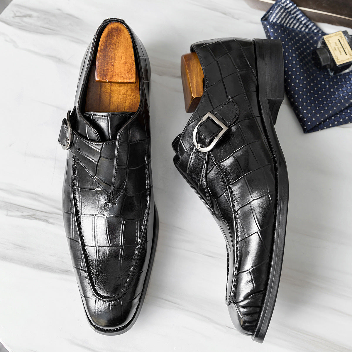 Men Classic Glossy Leather Oxford Shoes Newgew Shoes