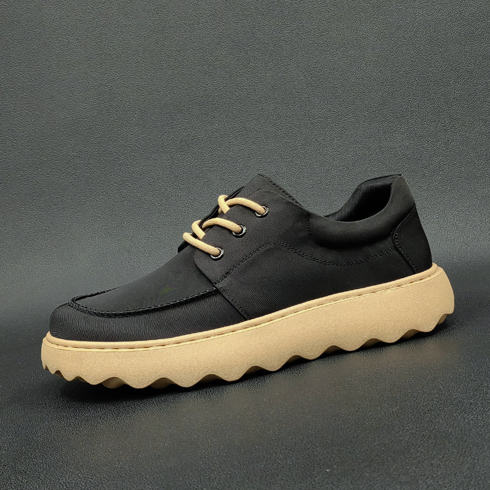 Men Casual Soft Canvas Lug Sole Casual Shoes Newgew Shoes
