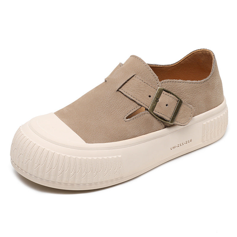 Women Handmade Minimalist Soft Leather Casual Shoes Newgew Shoes