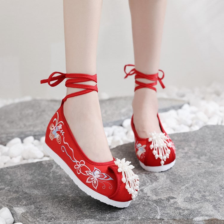Women's For Han Chinese Clothing Invisible Canvas Shoes Newgew