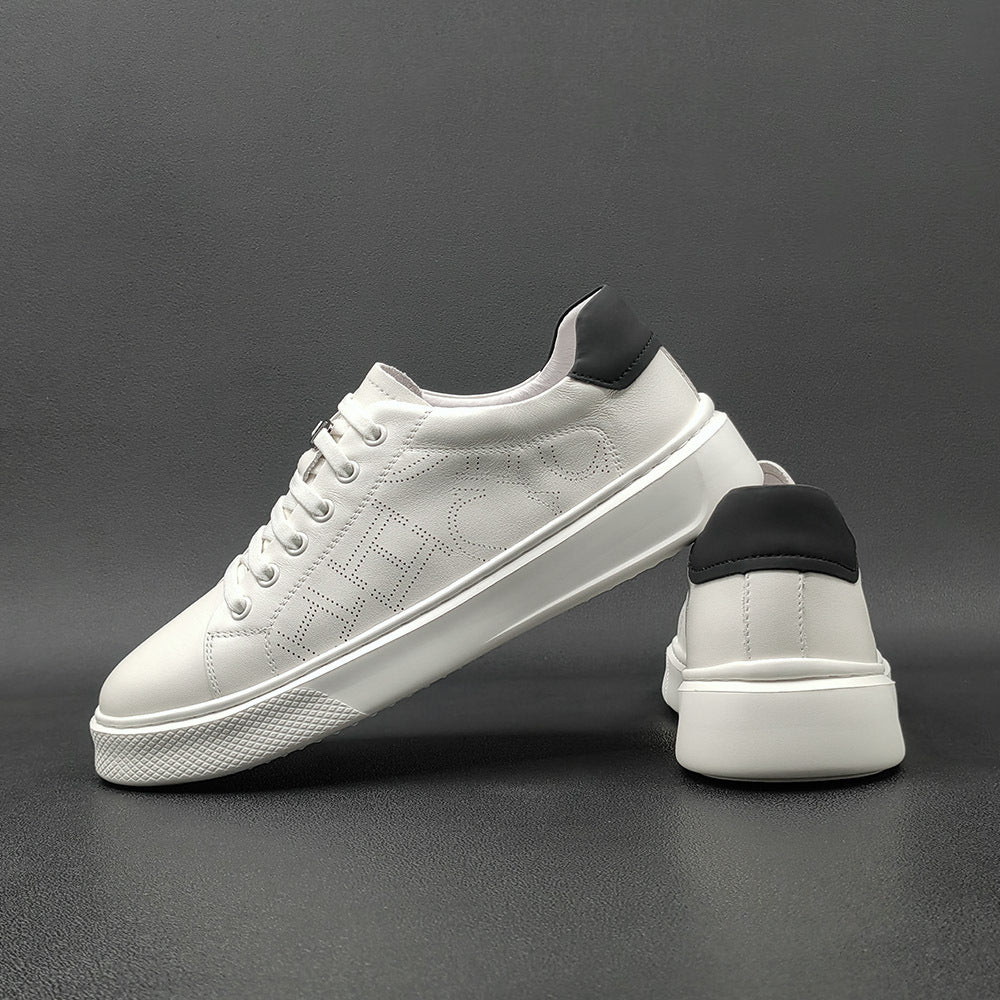 Men Fashion Minimalist Leather Breathable Casual Shoes Newgew Shoes