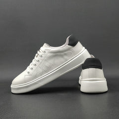 Men Fashion Minimalist Leather Breathable Casual Shoes Newgew Shoes