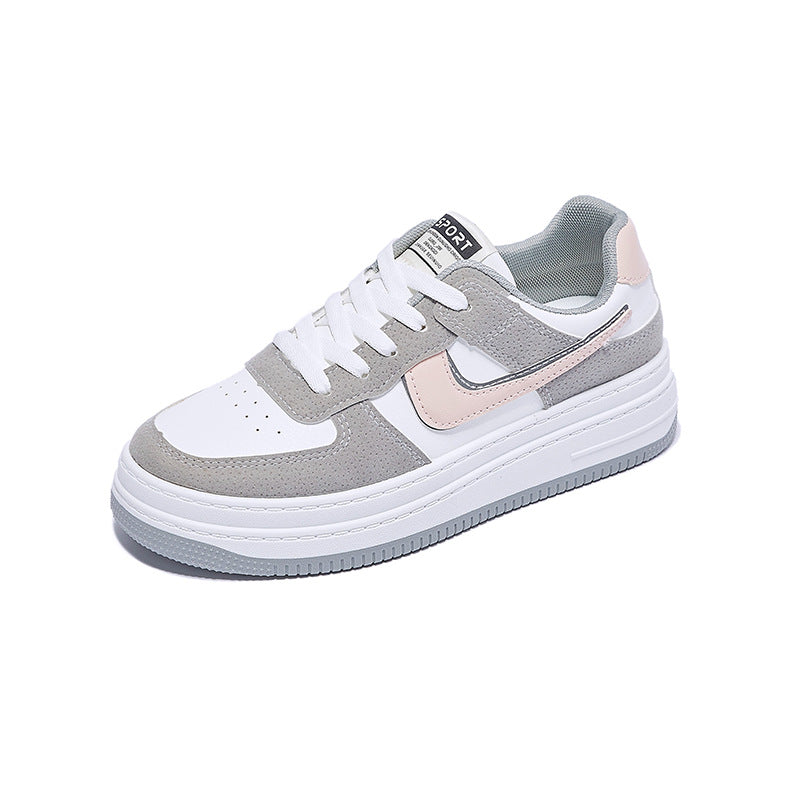 Women's Spring Korean Style Fashionable Flat Bottom Canvas Shoes Newgew