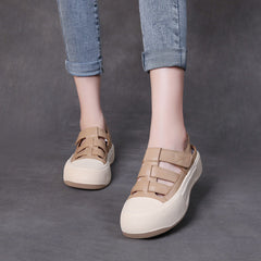 Women Minimalist Soft Leather Summer Casual Sandals Newgew Shoes