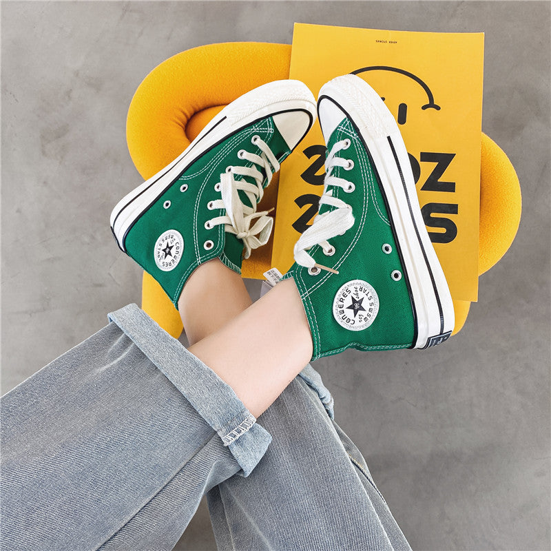 Slouchy Attractive Unique Women's Korean Versatile Canvas Shoes Newgew