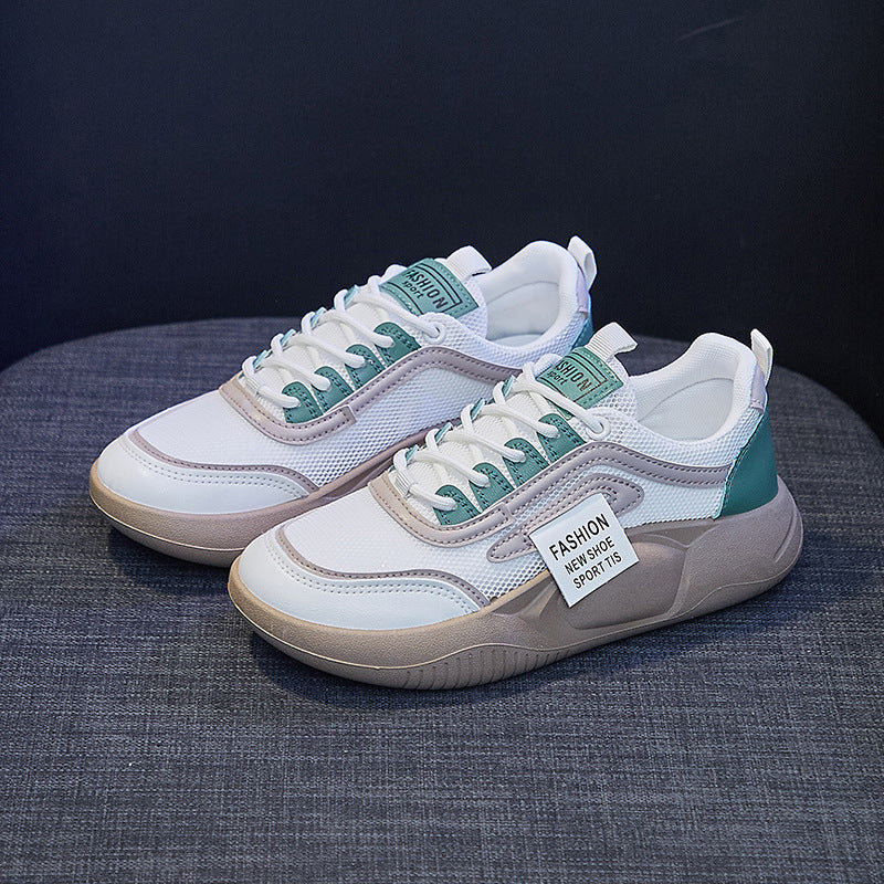 Women's Korean Style White Fashionable Street Canvas Shoes Newgew
