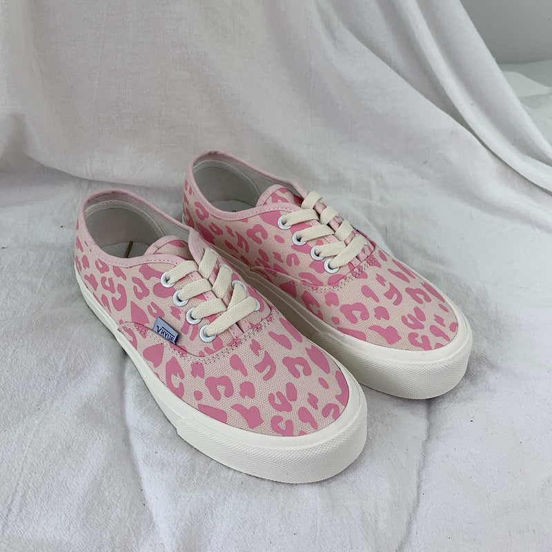 Top Cow White Female Korean Style Canvas Shoes Newgew