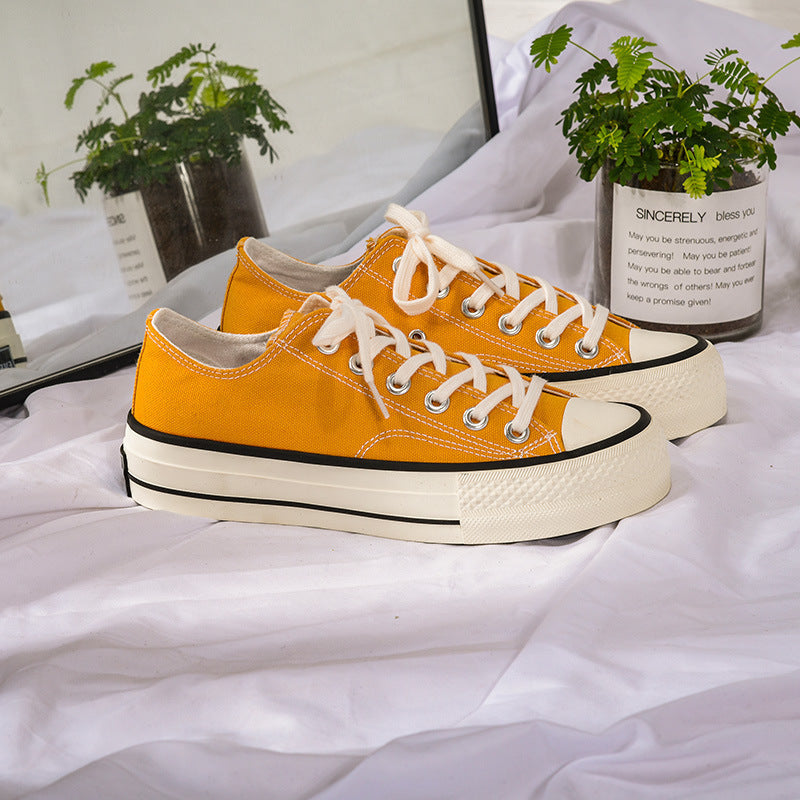 Glamorous Women's Star Platform Hight Increasing Canvas Shoes Newgew