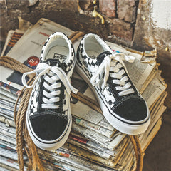 Innovative And White Plaid Niche Canvas Shoes Newgew