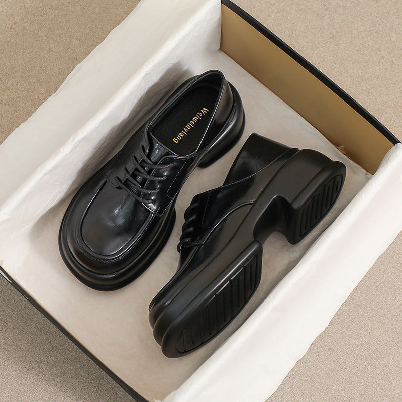 Women Retro Casual Thick Sole Loafers Newgew Shoes