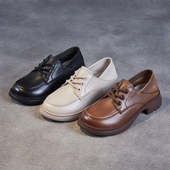 Women Retro Soft Leather Minimalist Casual Shoes Newgew Shoes