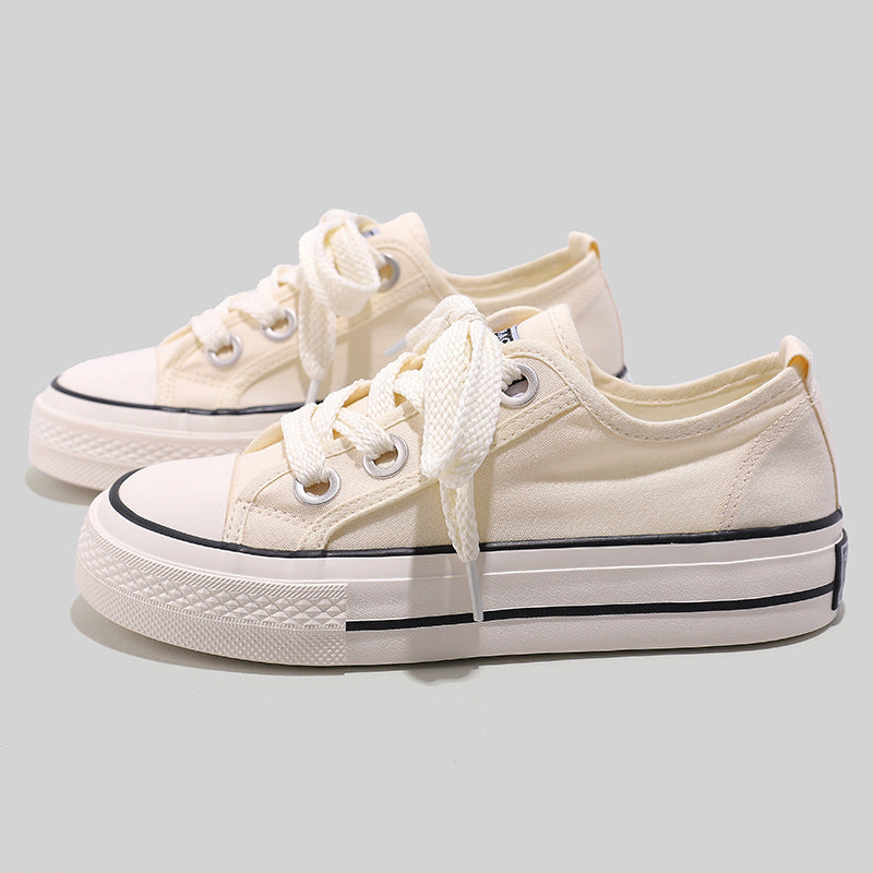 Female Sweet Retro Skateboard Spring And Canvas Shoes Newgew