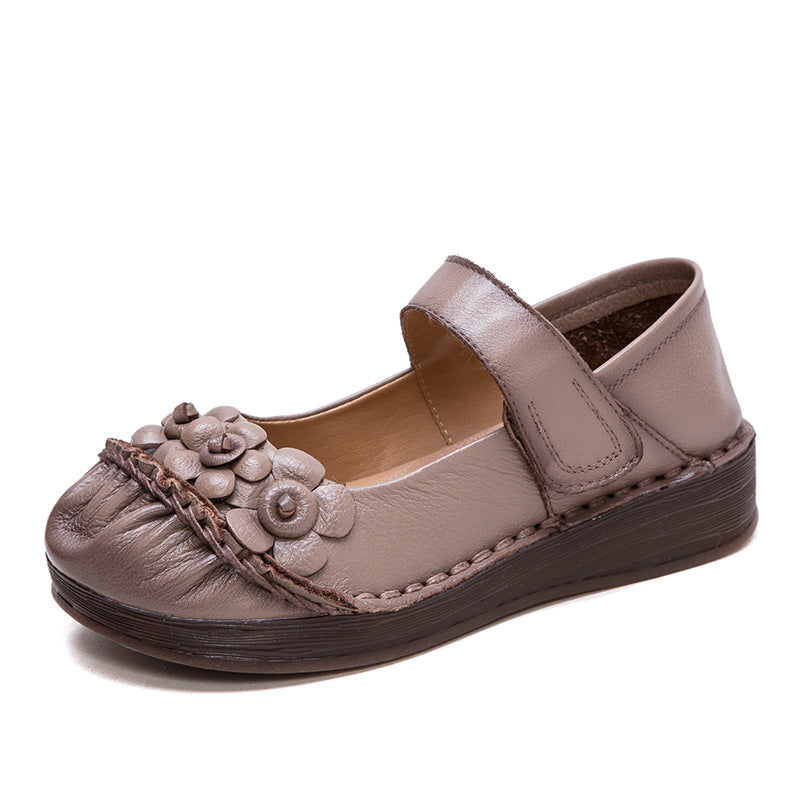 Women Retro Casual Leather Comfort Casual Shoes Newgew Shoes