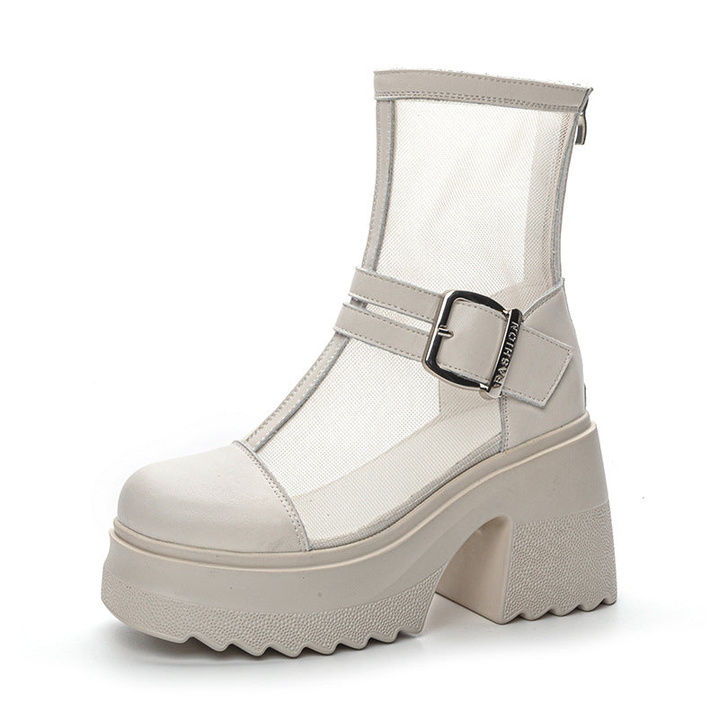 Thin Breathable Thick Sole Women's Boots Newgew